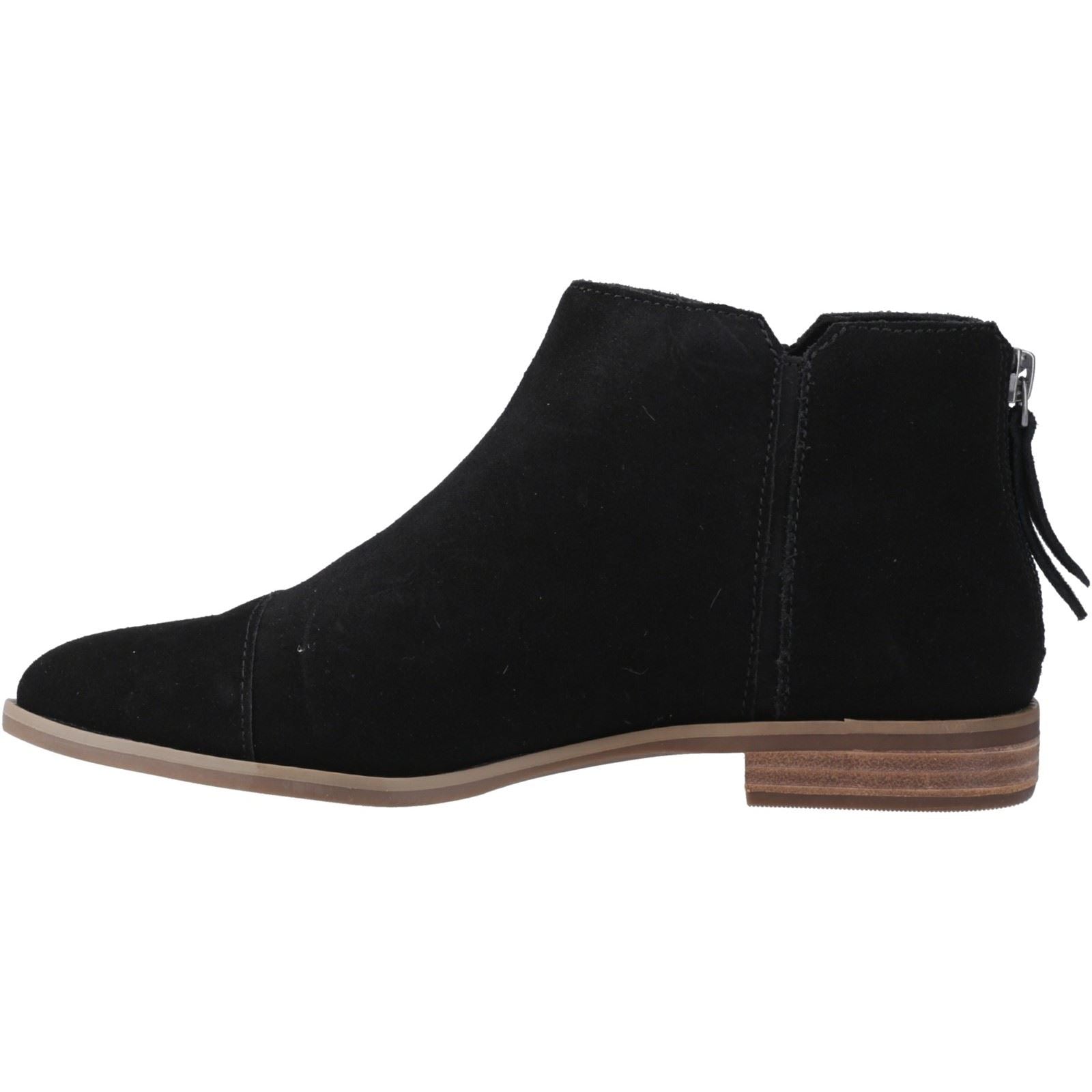 TOMS Rylie Leder Damen Schwarze Stiefel