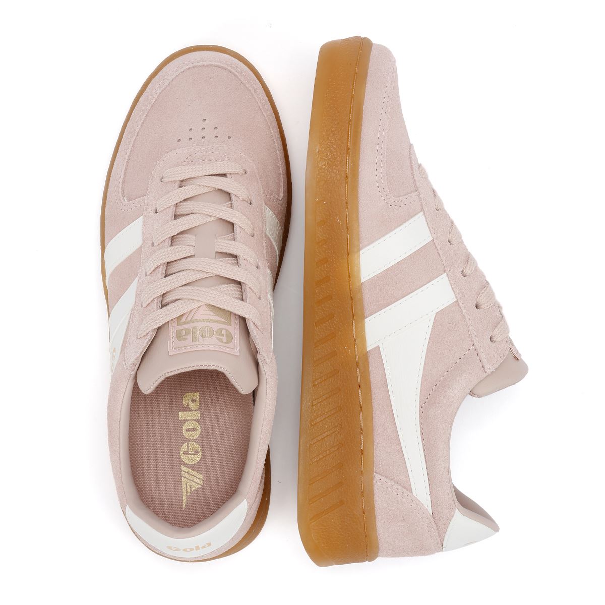 Gola Grandslam Damen Turnschuhe Aus Wildleder In Pink