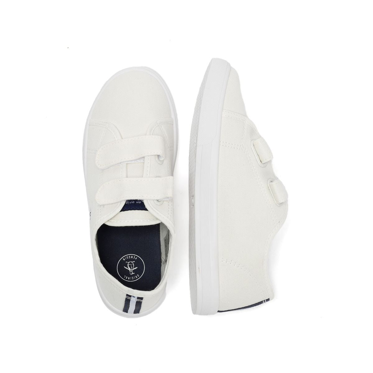 Penguin Junior Sparton Hook and loop Textile Weiße Sneakers