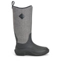 Muck Boots Hale Gummistiefel Schwarz Mit Flauschigem Hahnentrittmuster