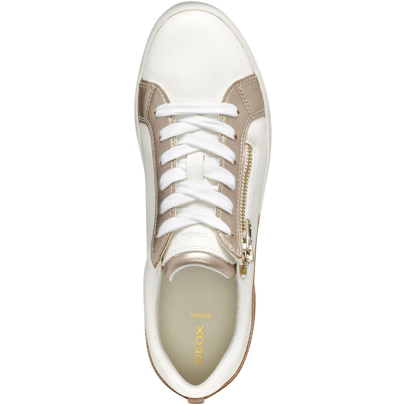 Geox D BLOMIEE Damenoptik Weiße/Nude Sneaker