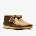 Clarks Originals Wallabee RB Combi Leder Herren Stiefel Braun
