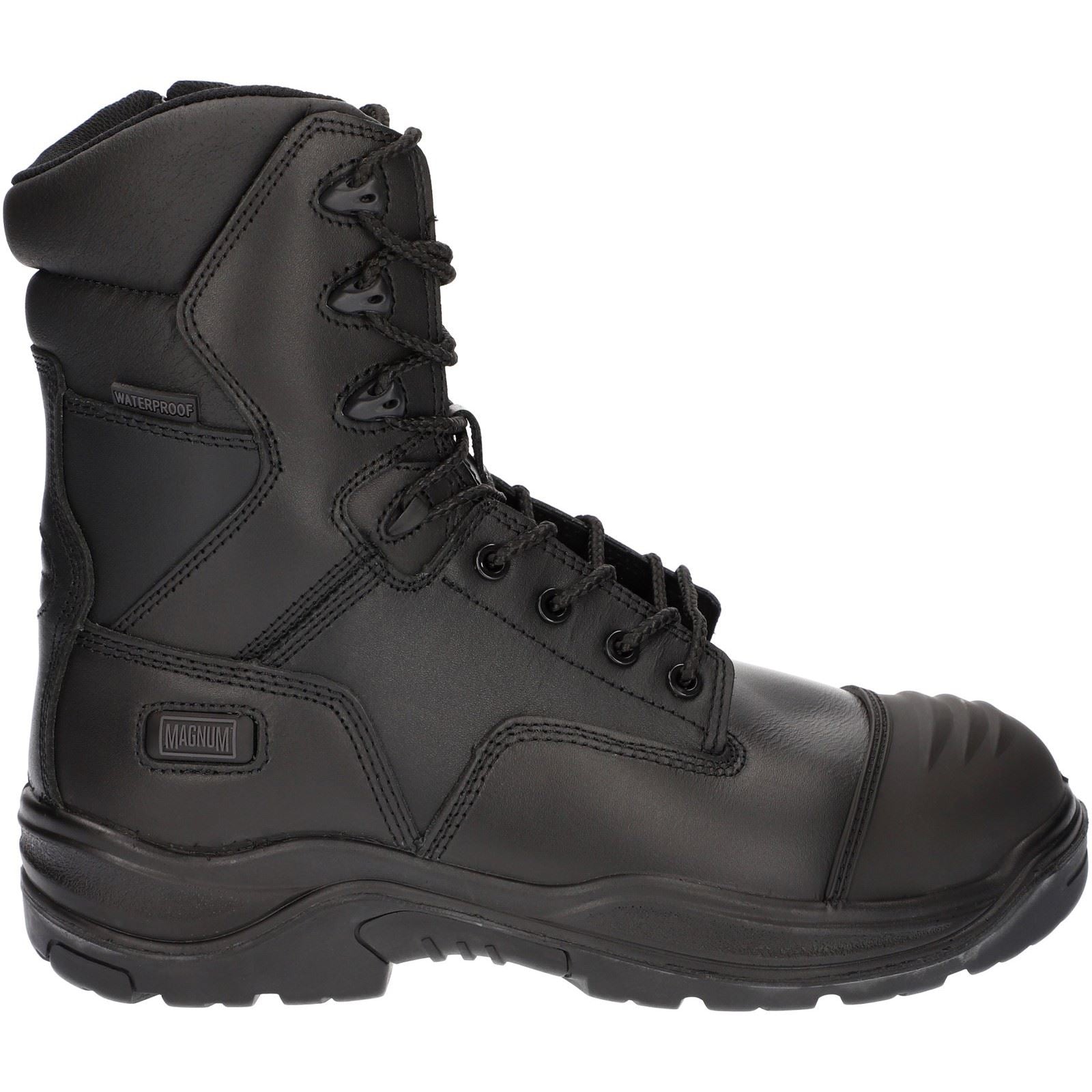 Magnum Rigmaster Seitenreißverschluss Leder Schwarz Sicherheitsstiefel