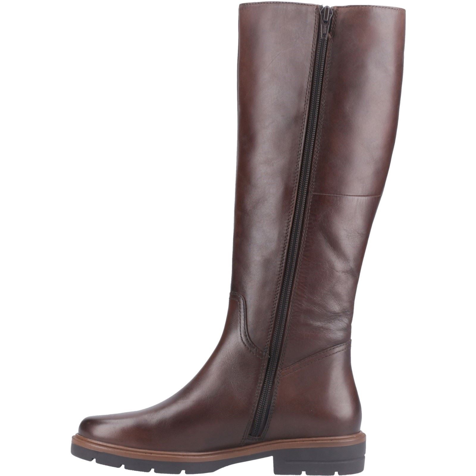 Hush Puppies Tallulah Damenstiefel aus braunem Leder