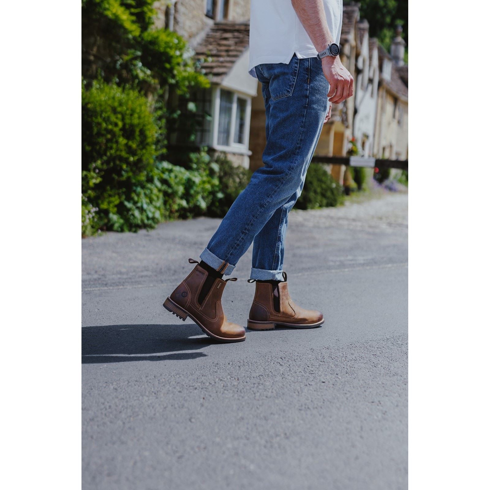 Cotswold Worcester Herren Leder Stiefeletten In Hellem Braun