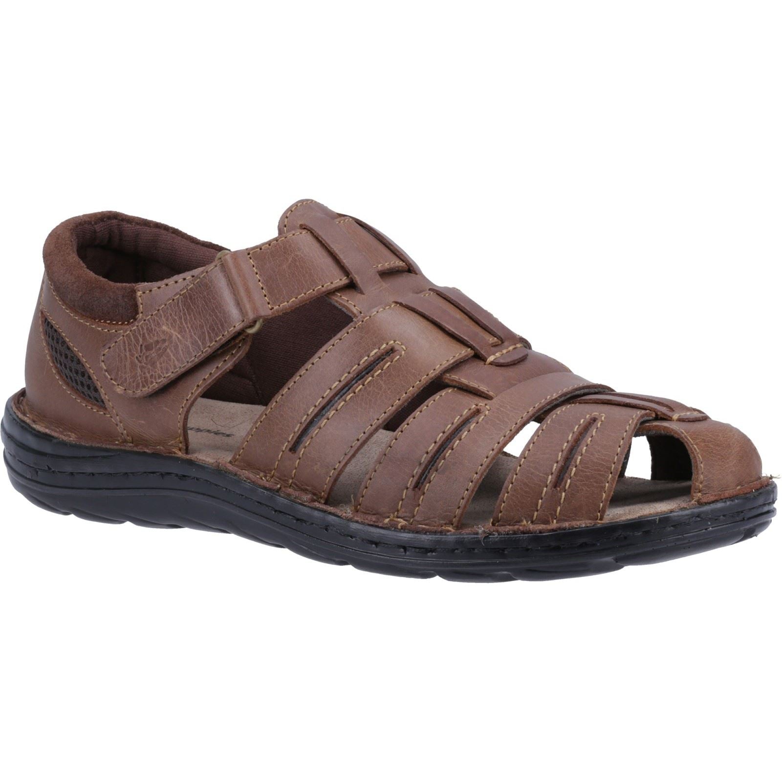 Hush Puppies Albert Herren Sandalen Aus Braunem Leder