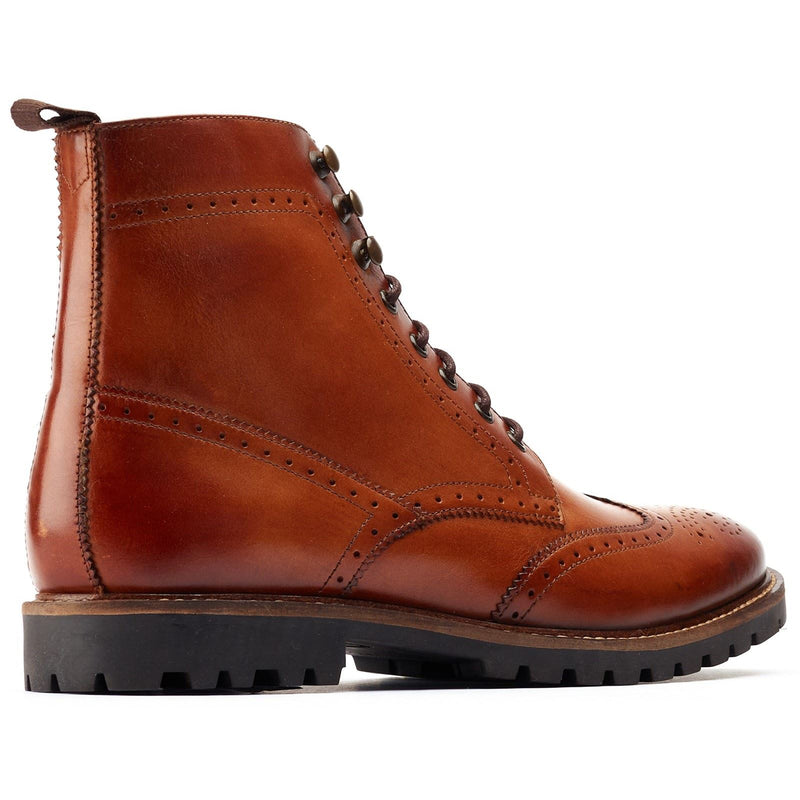Base London Boone Leder Herren Stiefel In Tan