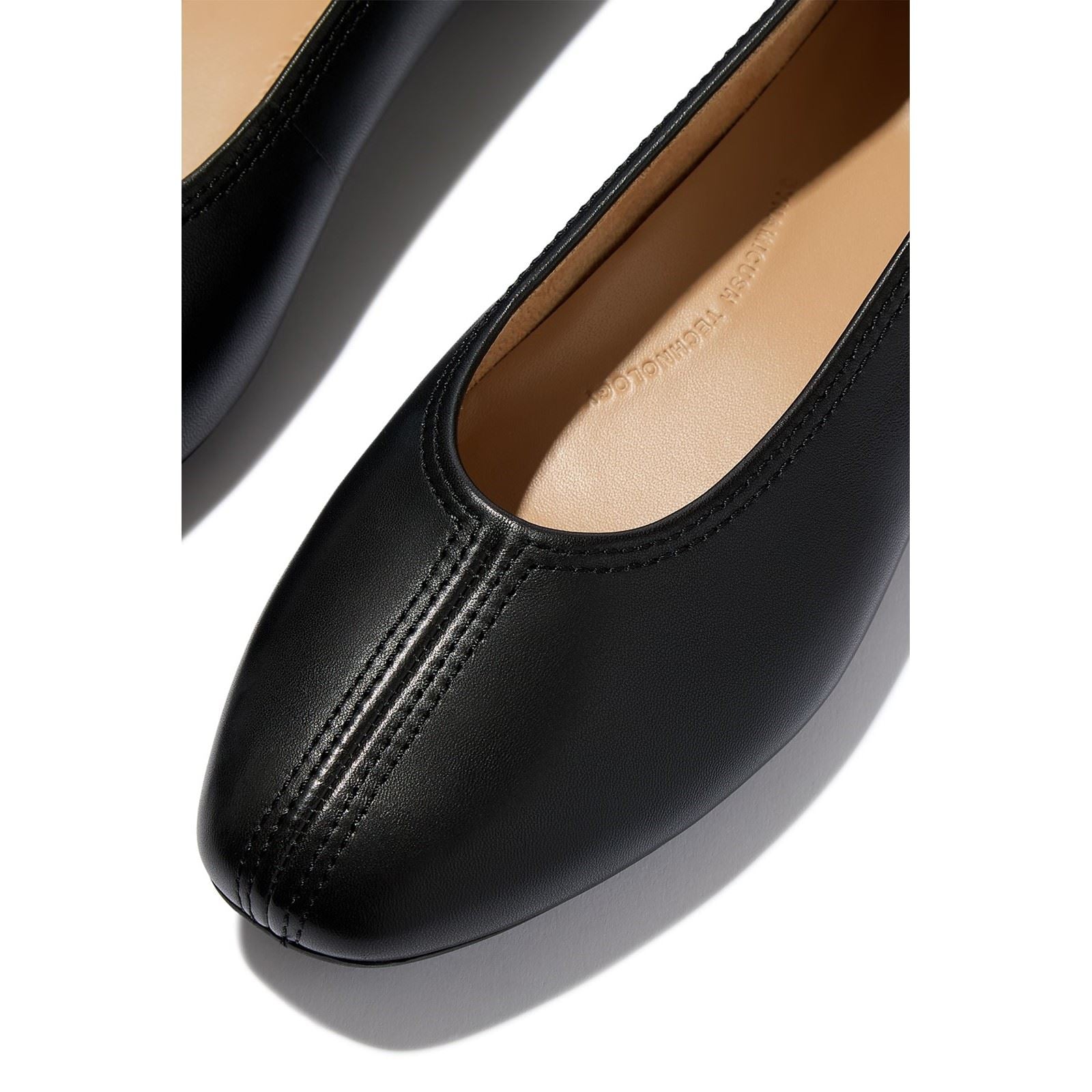 Fitflop Delicato High-Cut Leder Damen Schwarze Ballerinas
