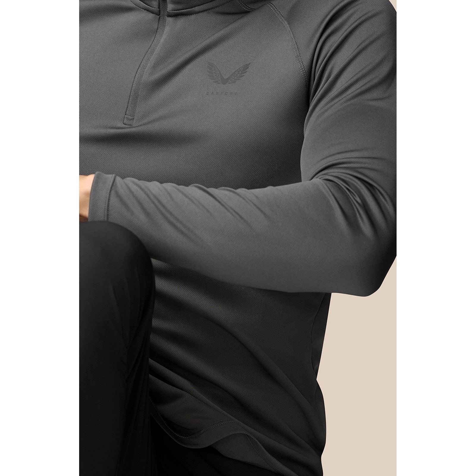 Castore Adapt Training 1/4 Zip Top Polyester Herren Graue Activewear T-Shirts