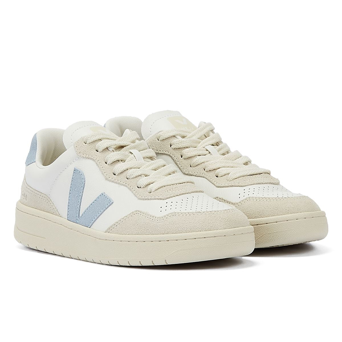 Veja V-90 Damen Extra Weiß/Stahl Sneakers
