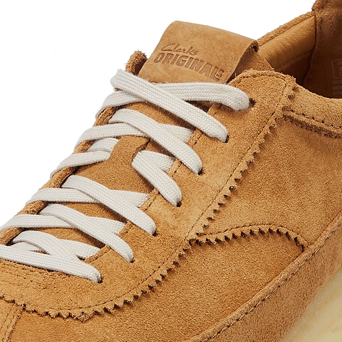 Clarks Originals Wallabee Tor Suede Herren-Schnürschuhe Aus Wildleder In Mittlerem Tan.