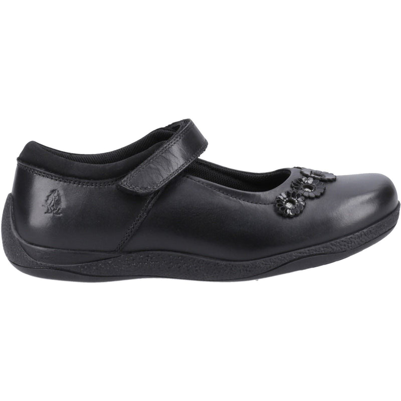 Hush Puppies Christina Junior Mädchenschuhe Aus Schwarzem Leder