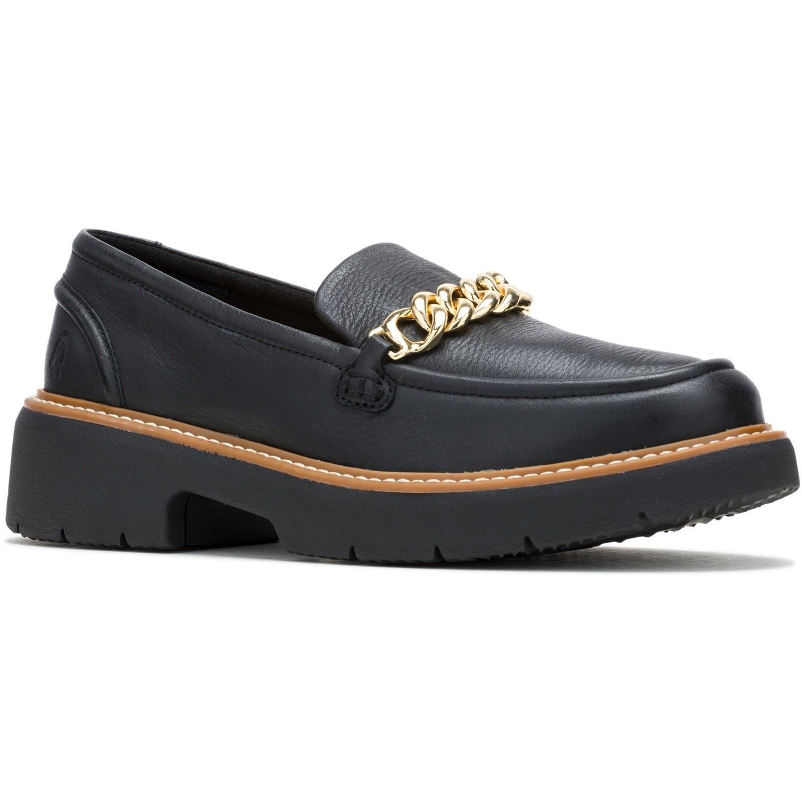 Hush Puppies Jodie Damen Schwarze Farbe Lederloafer