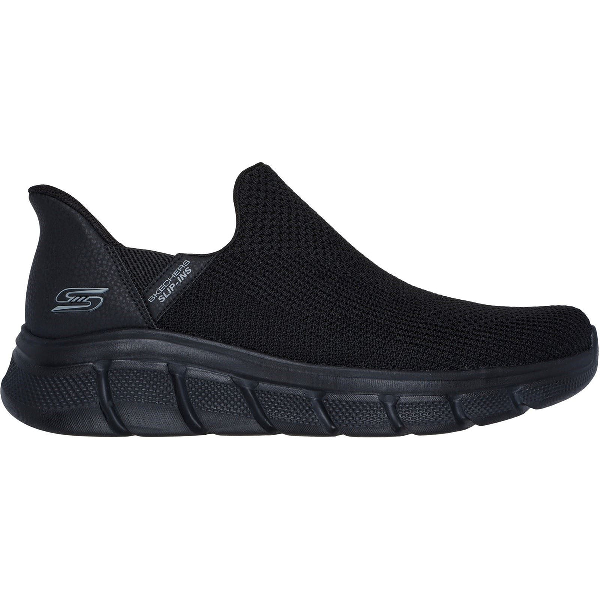 Skechers BOBS Sport B Flex Resilient Textile Herren Sneaker In Schwarz