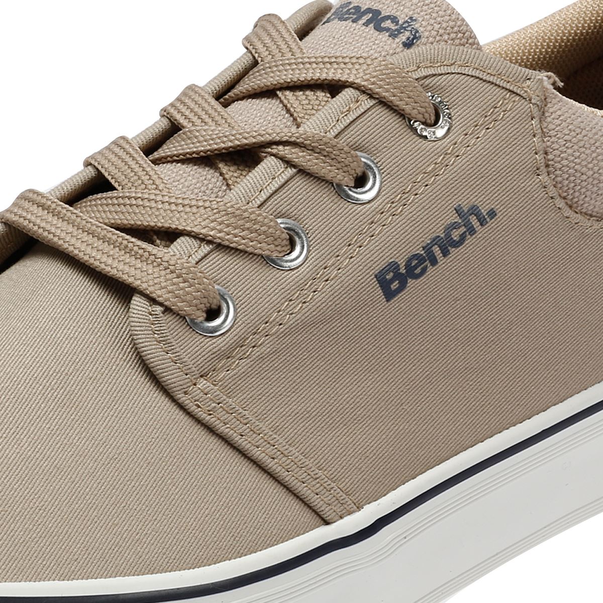 Bench Donnie Leinen Herren Sneakers In Beige