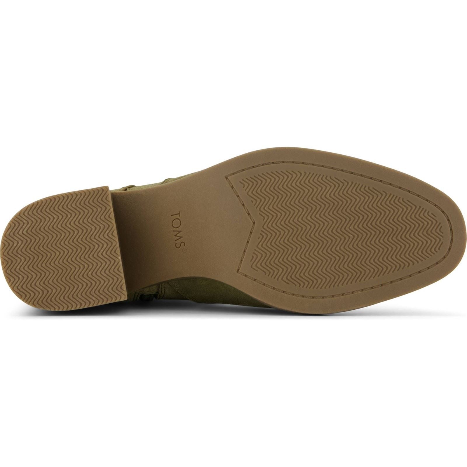 TOMS Delilah Heeled Wildleder Damen Khaki Stiefeletten Mit Absatz