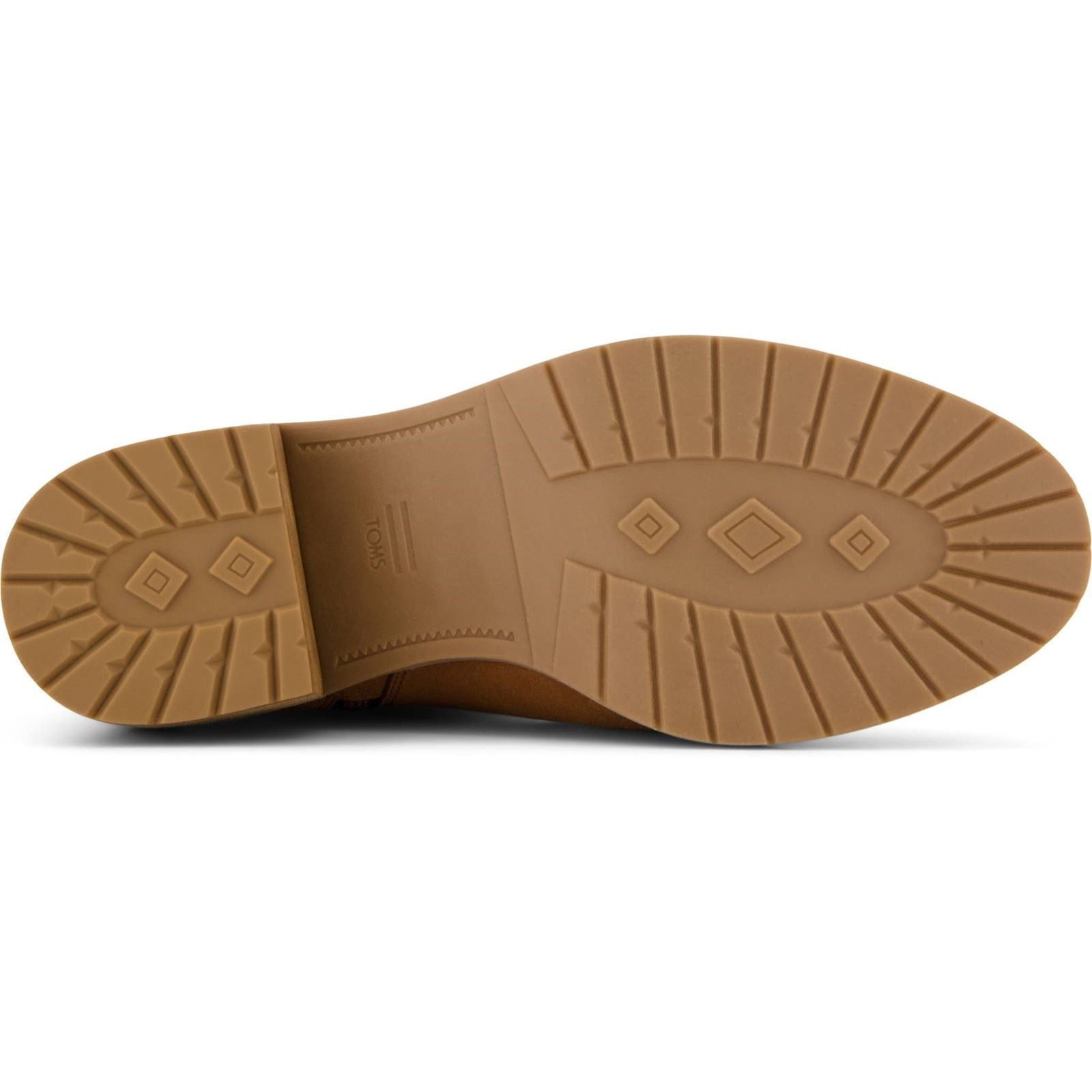 TOMS Hailey Buckle Leder Damen Amber Braune Absatzstiefeletten