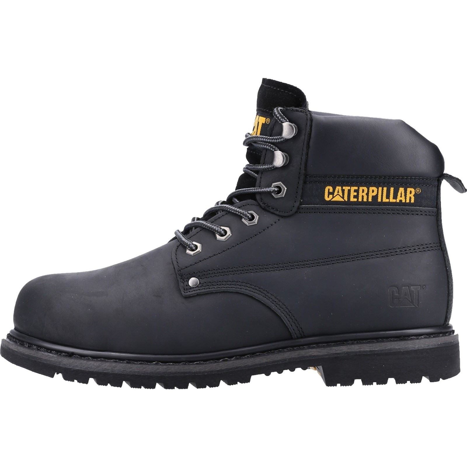 Caterpillar Powerplant S3 Nubuck Schwarz Sicherheitsstiefel