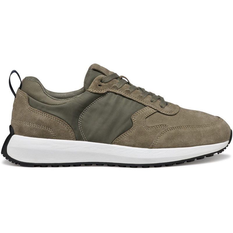 Geox U VOLPIANO Herren Sneaker Aus Leder In Salbei Leder