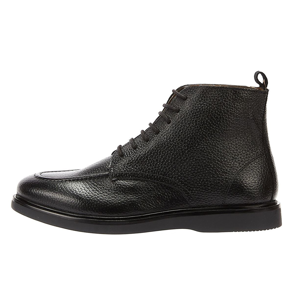 H By Hudson Carlo Leder Herren Stiefel Schwarz