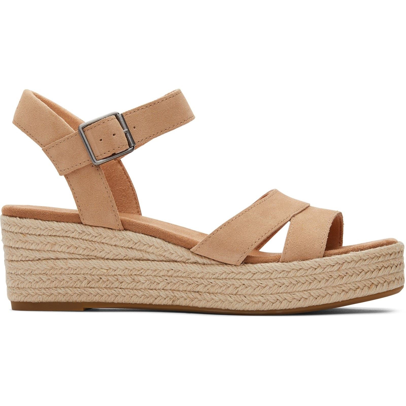 TOMS Audrey Leder Damen Honey Wedges