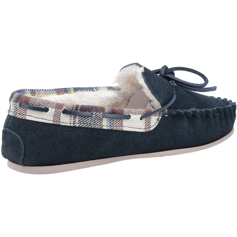 Cotswold Kilkenny Wildleder Damen Hausschuhe In Marineblau