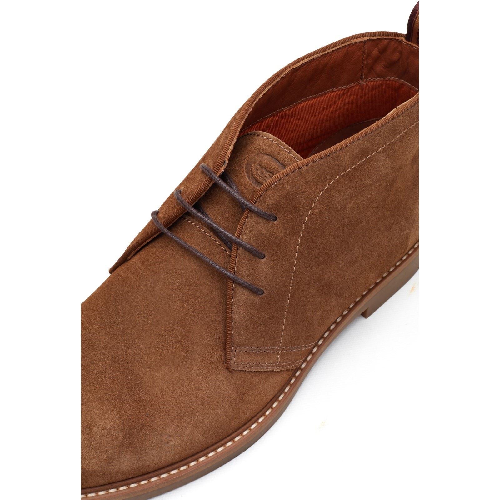 Base London Carlton Chukka Leder Herren Ingwer Stiefel