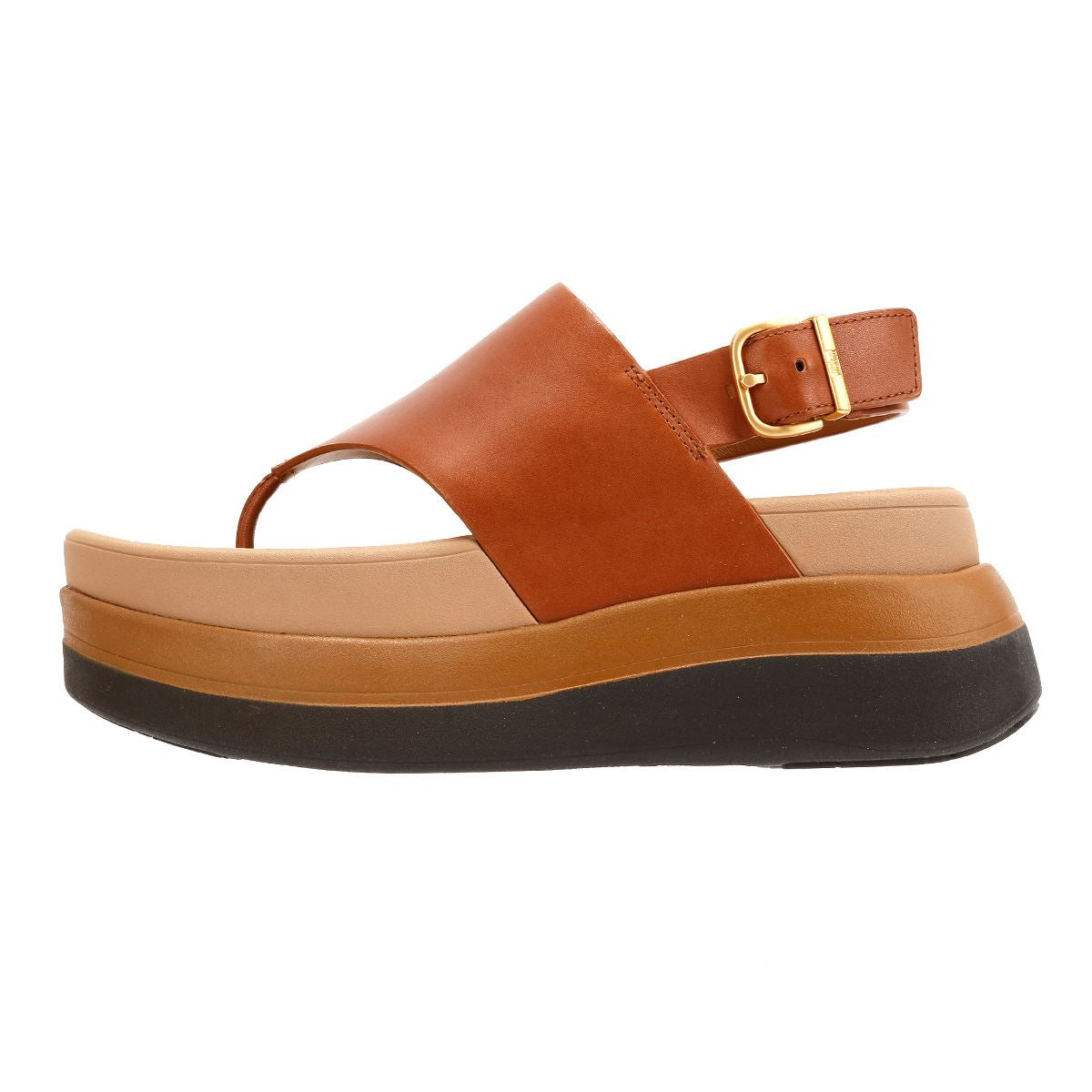 FitFlop F-Mode Damen Sandalen Aus Braunem Leder