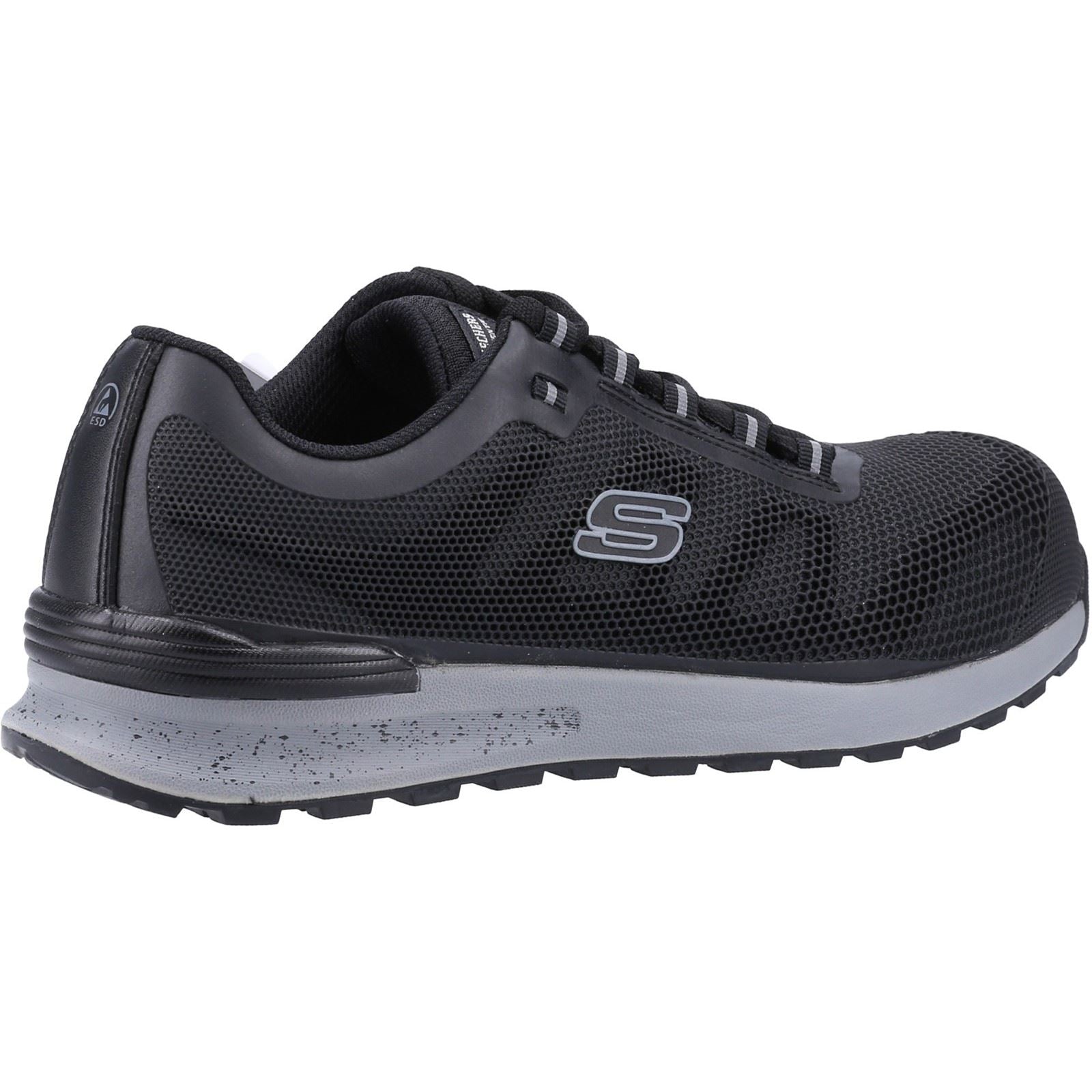 Skechers Workwear Bulklin Bragoo Textil Herren Schwarze Sicherheits-Sneaker