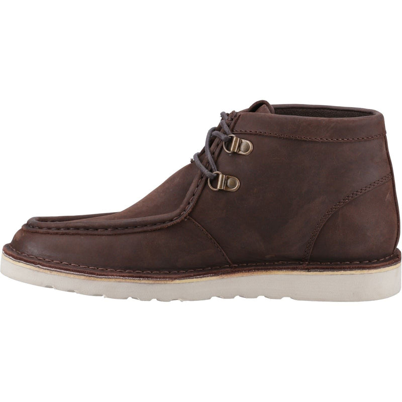 Hush Puppies Oswald Leder Herren Stiefel Braun
