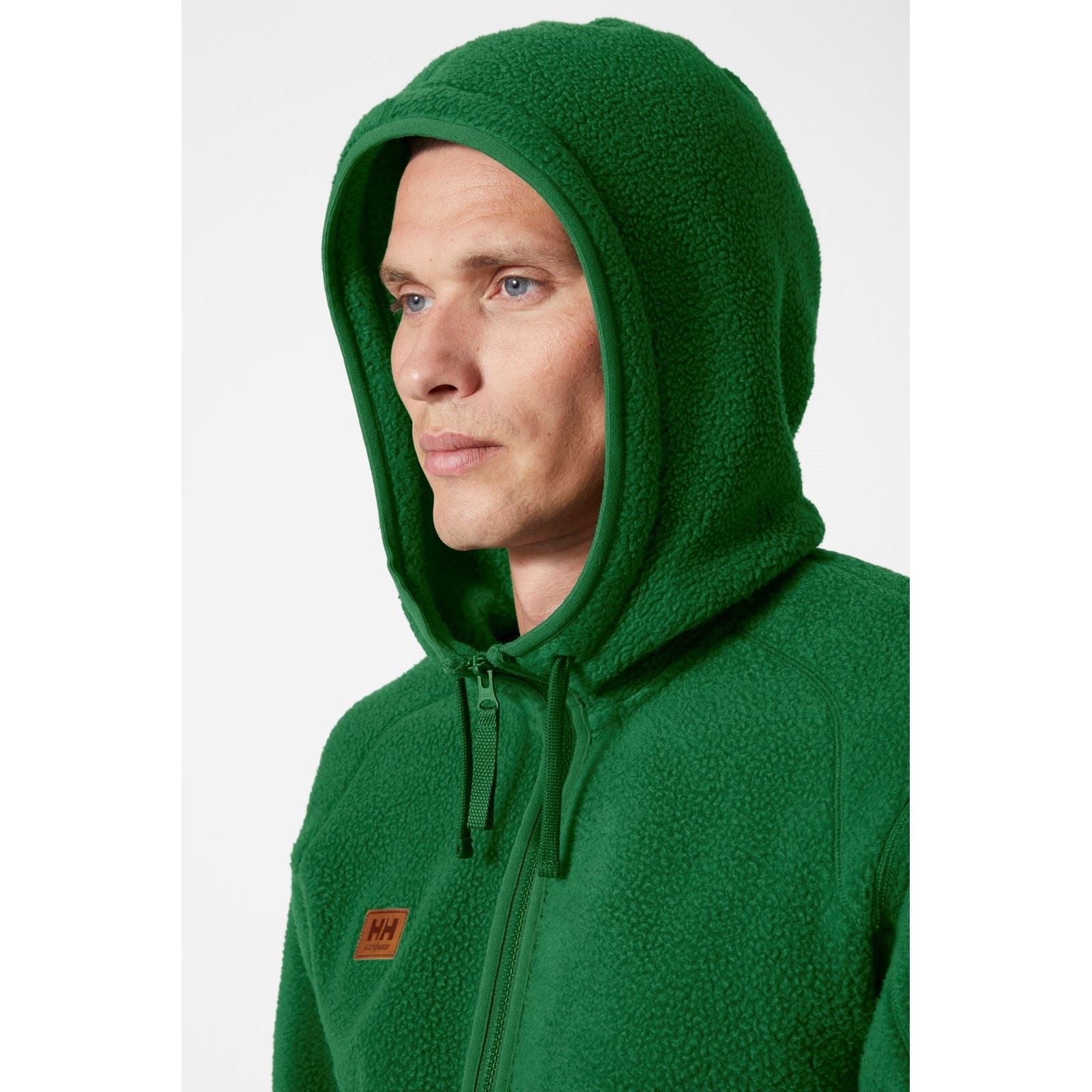 Helly Hansen Workwear Heritage Pile Hoodie Herren Grüne Fleecejacke