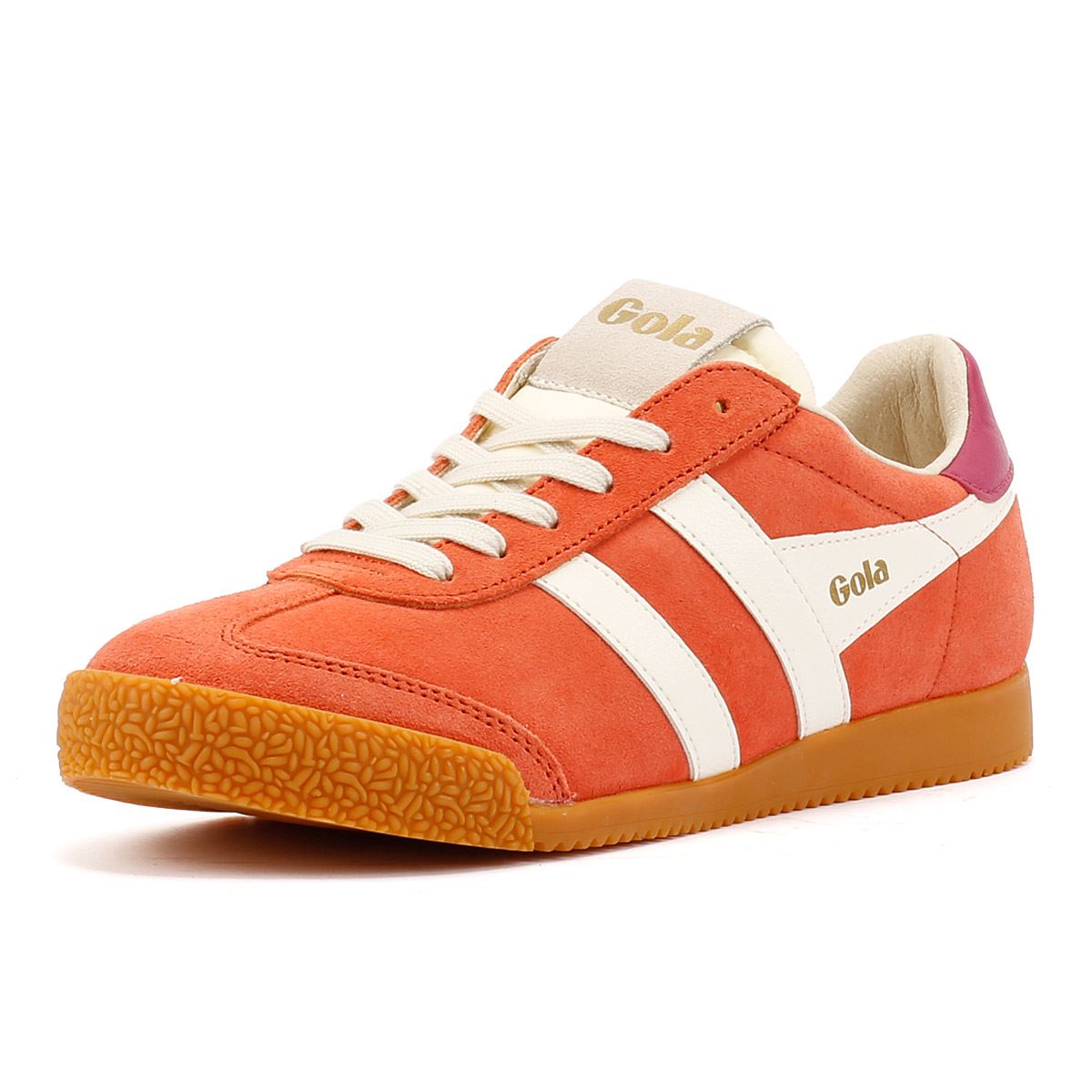 Gola Elan Damen Wildleder Turnschuhe In Orange