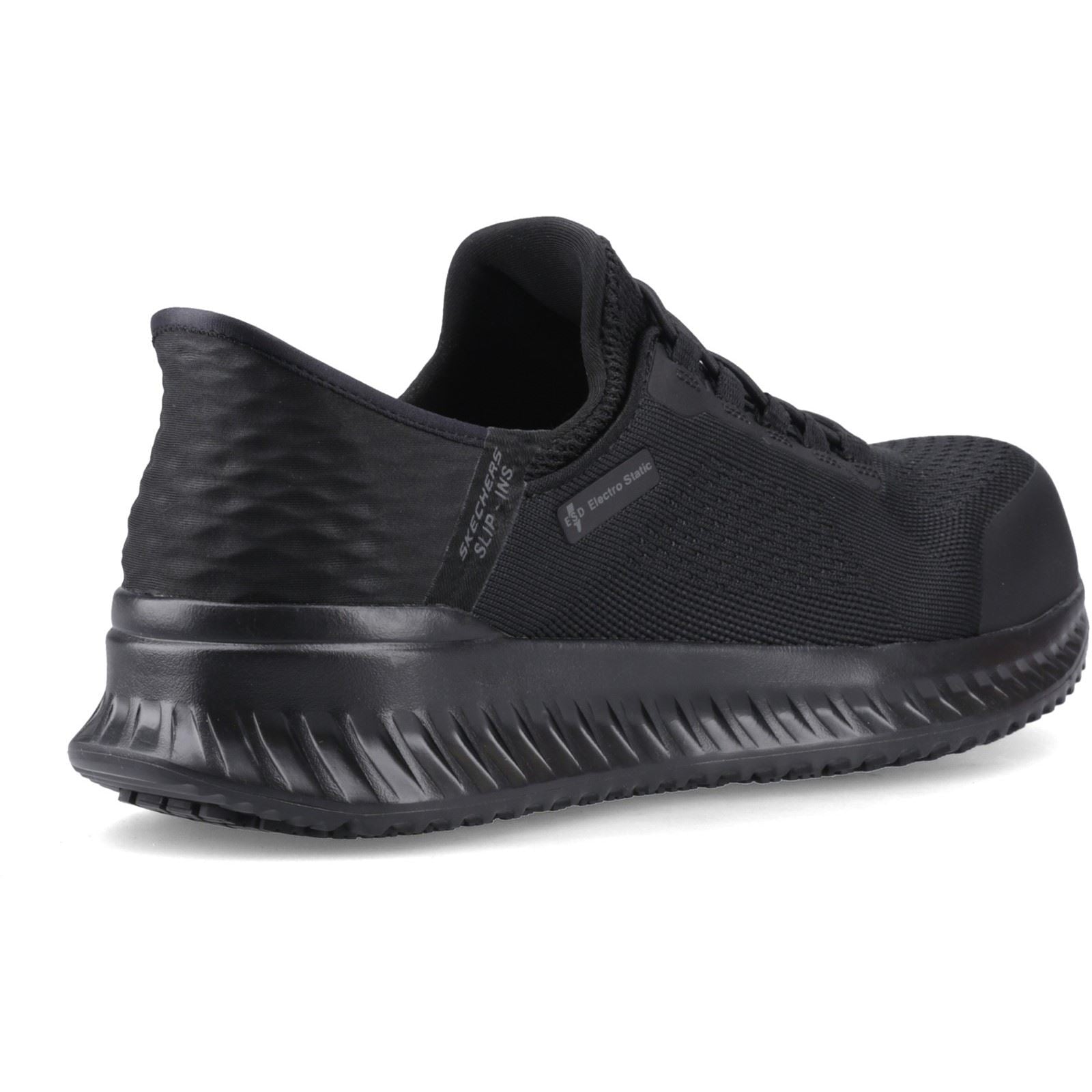 Skechers Workwear Tilido Fletchit CT Textil Herren Schwarze Sicherheits Sneaker