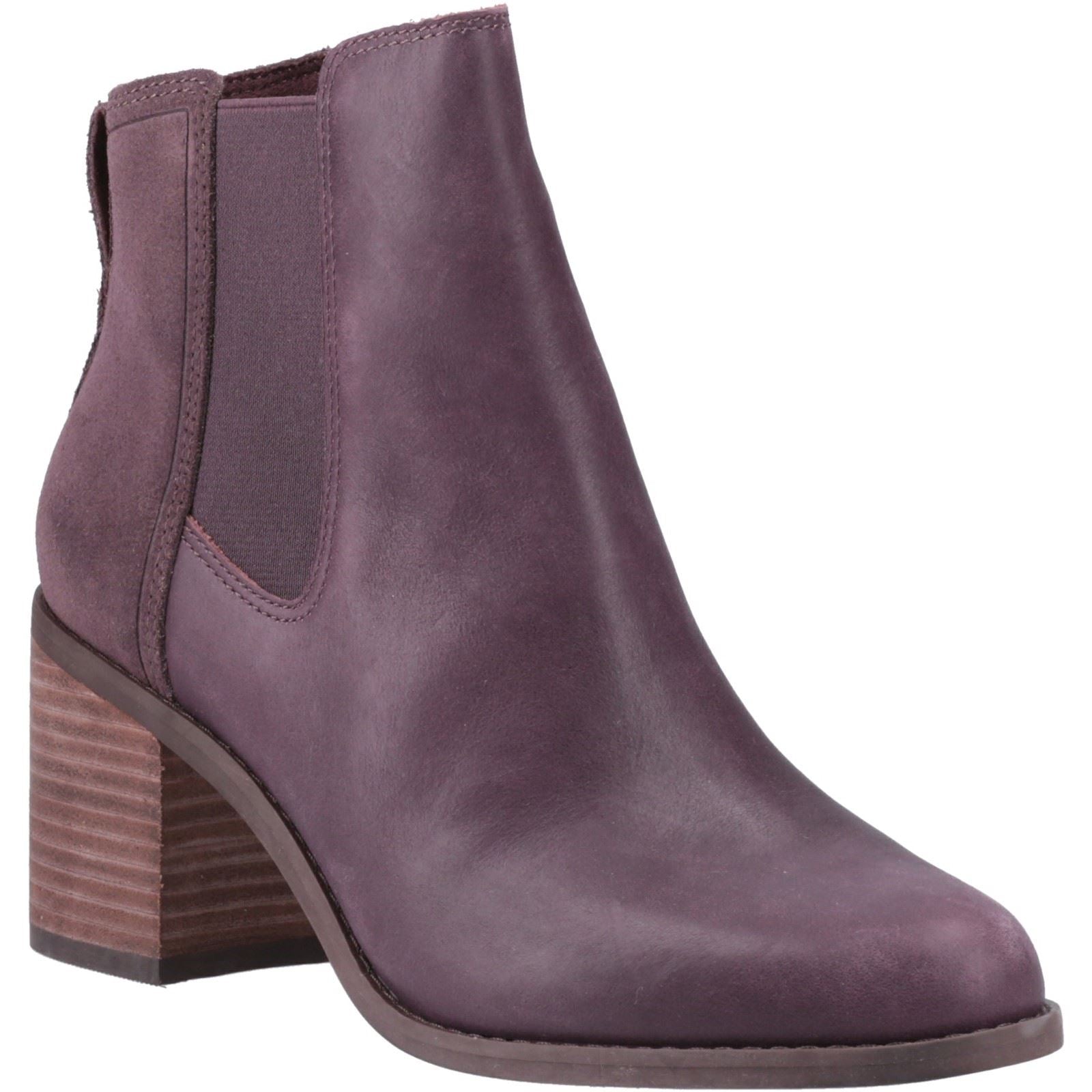 TOMS Evelyn Leder Frauen Pflaumen Stiefel