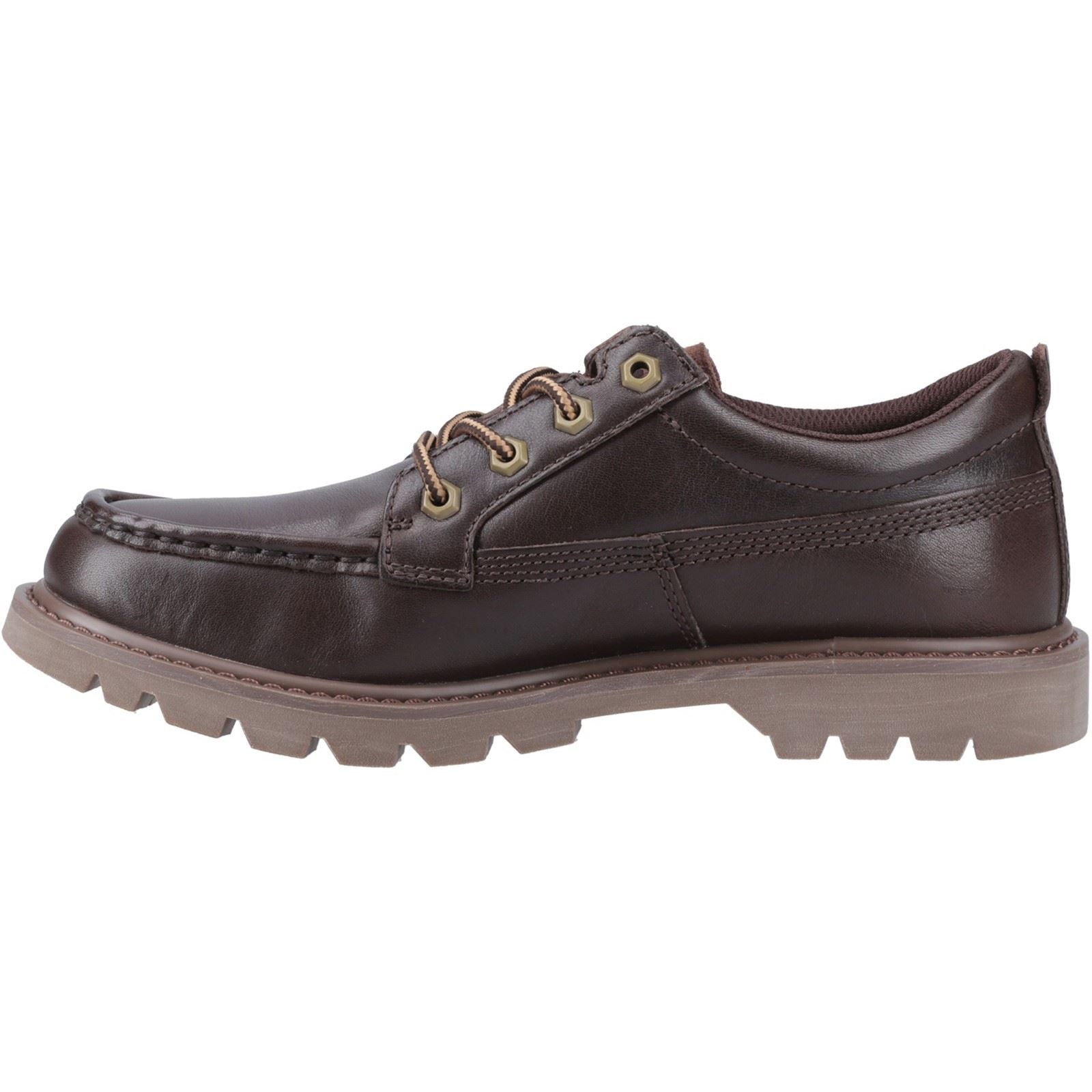 Caterpillar Colorado Moc Toe Low Leder Herren Dunkelbraune Schnürschuhe
