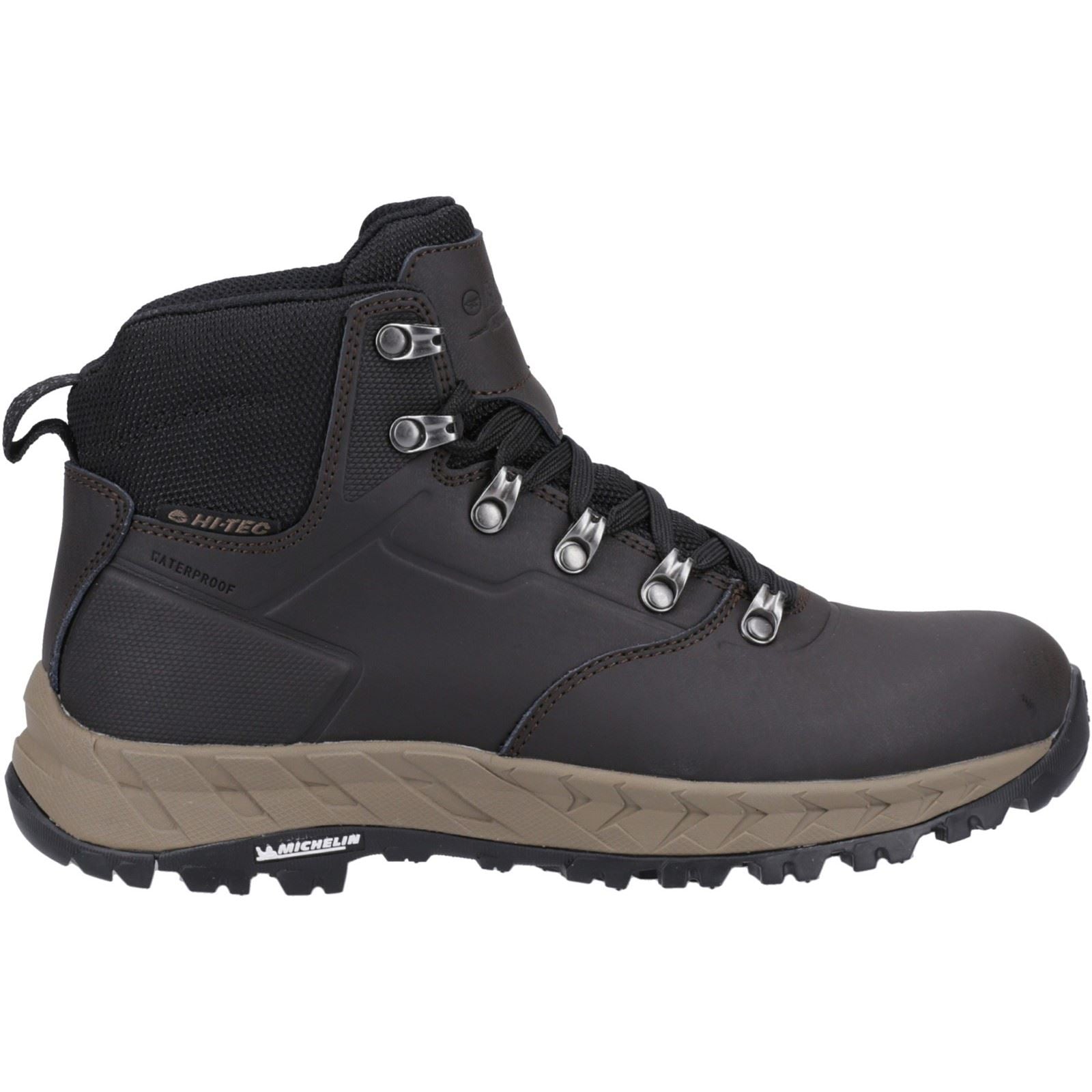 Hi-Tec Altitude VII WP Leder/Polyester Herren Wanderschuhe In Schokoladenfarbe