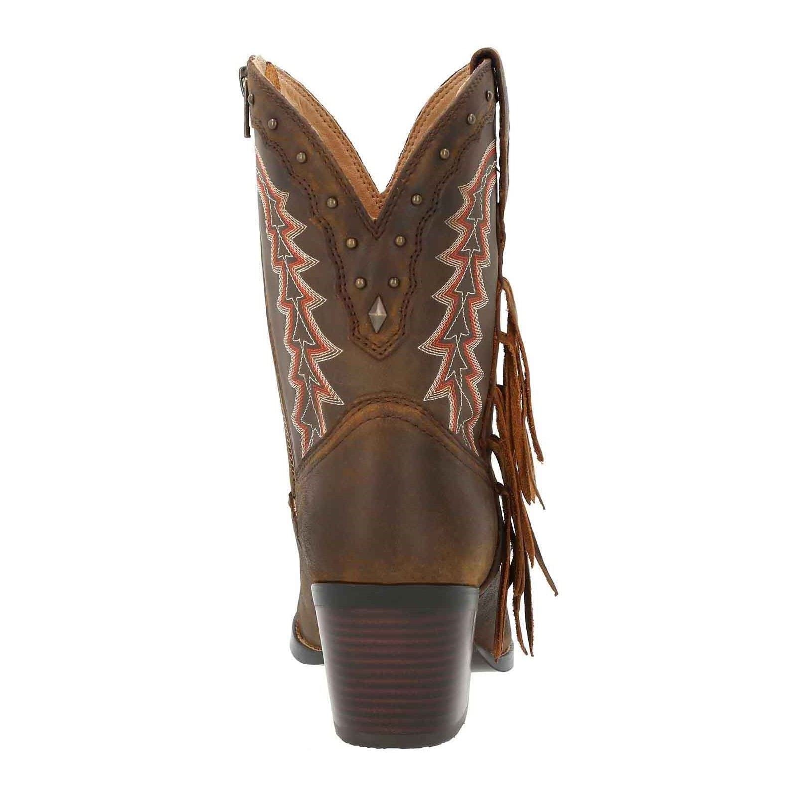 Durango Crush Leder Damen Pecan Stiefel