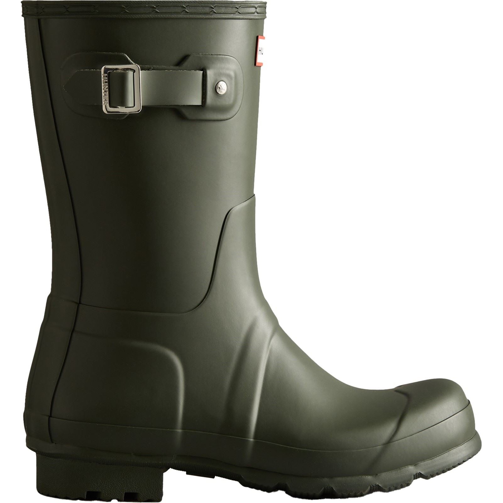 Hunter Original Short Wellington Boots Herren Gummistiefel In Dunkeloliv