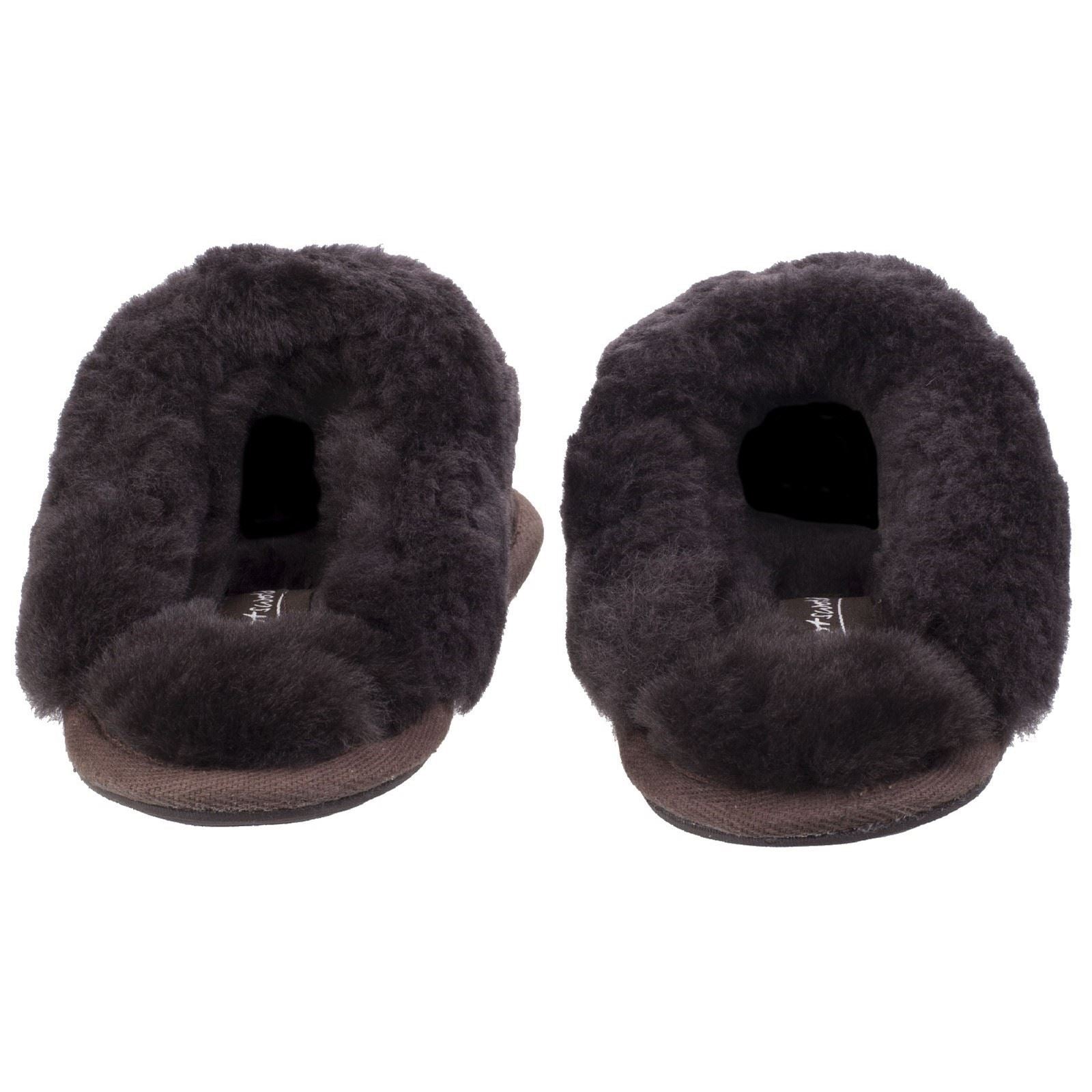 Cotswold Lechlade Damen Schokoladenfarbene Ledermules