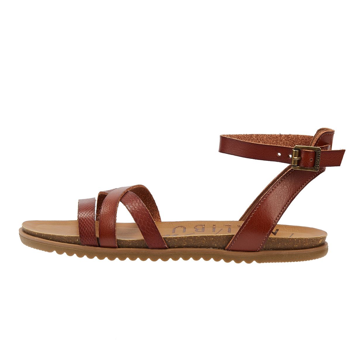 Blowfish Malibu Maylie Holz Dyecut Damen Sandale Braun