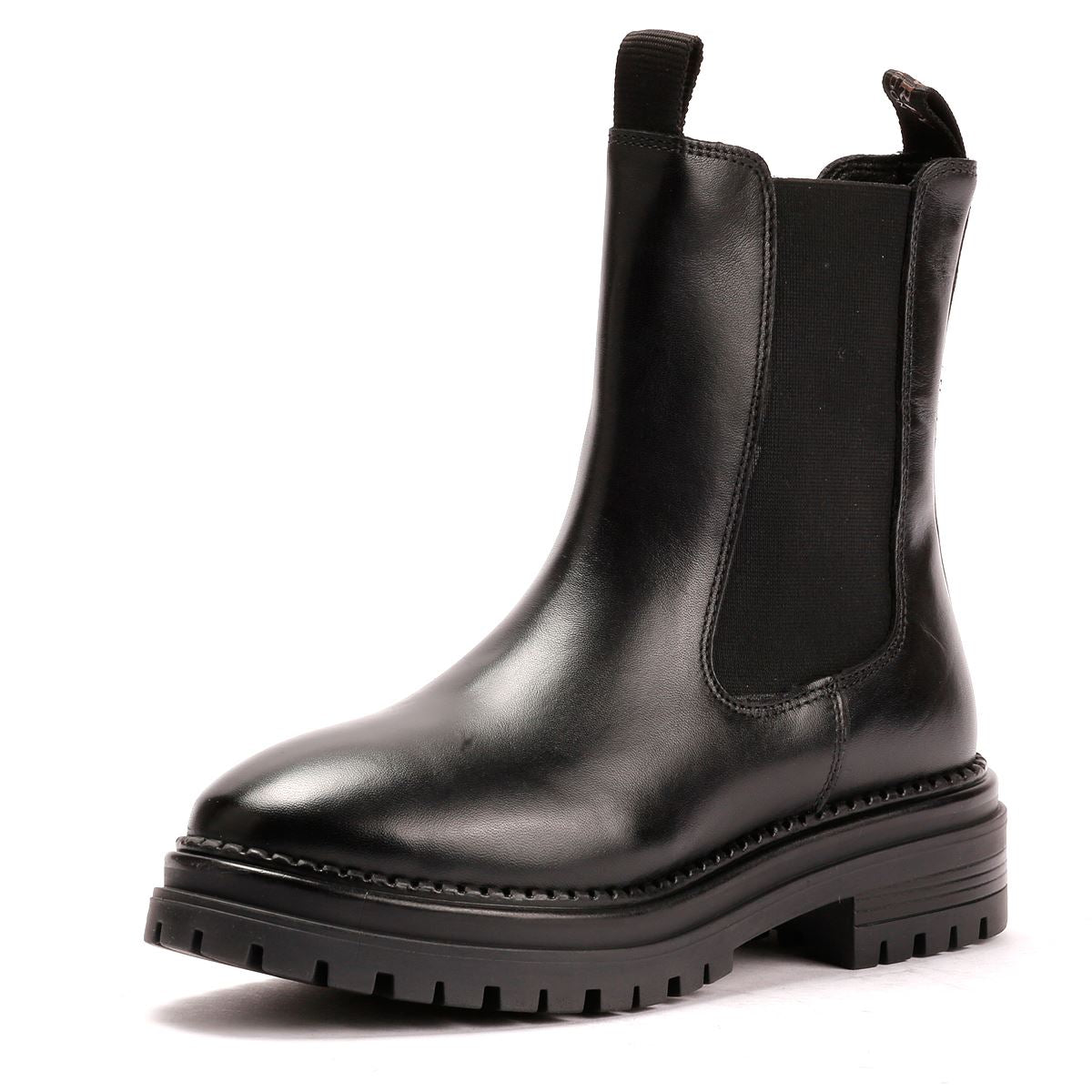 Osprey London The Hampton Chelsea Leder Damen Schwarze Stiefel