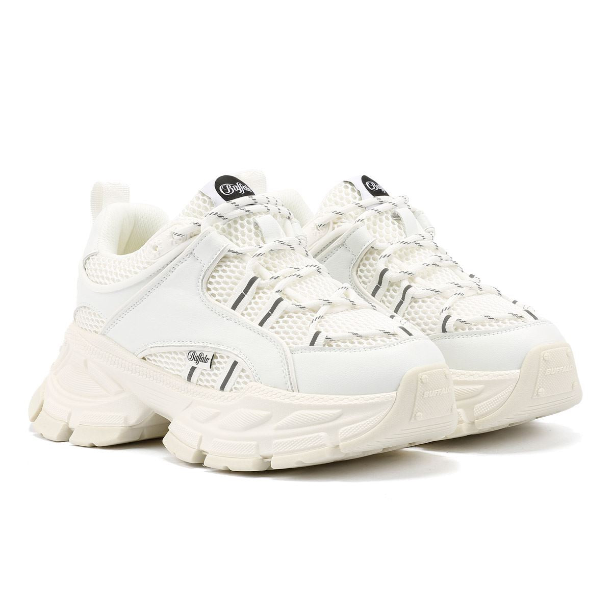 Buffalo Saturn Lace Damen Weiße Turnschuhe