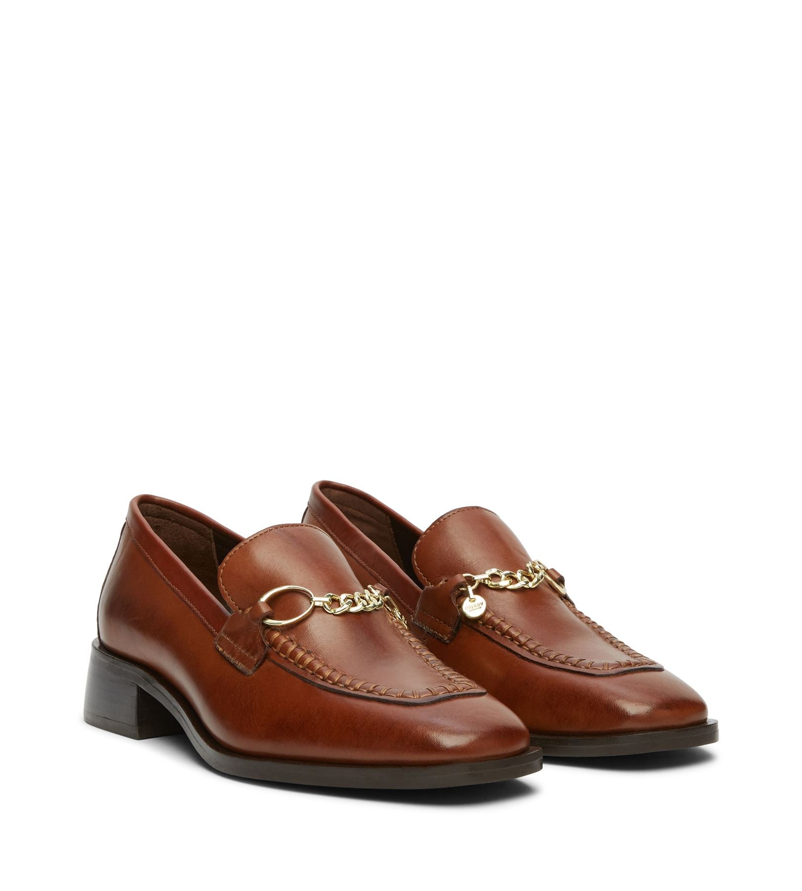 Osprey London The Islington Leder Damen Braune Slipper
