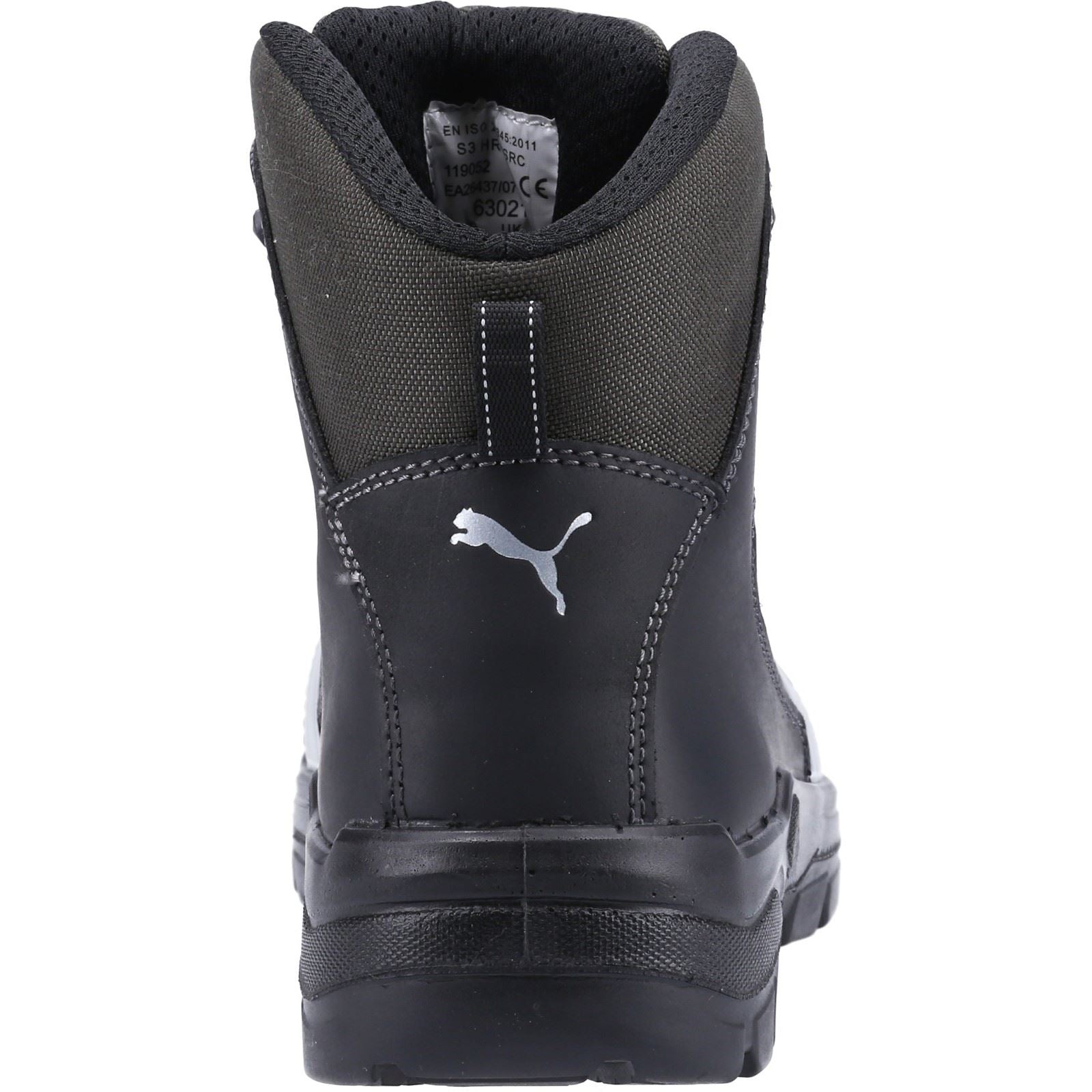 Puma Safety Cascades Mid Leder Schwarz Sicherheitsschuhe