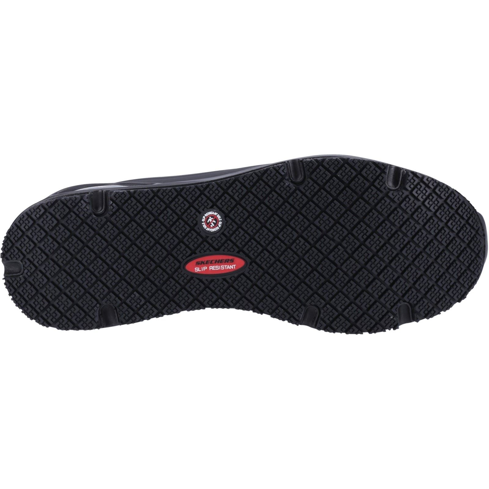 Skechers Workwear Work Relaxed Fit: Uno SR Sutal Herren Schwarze Sicherheitssneaker