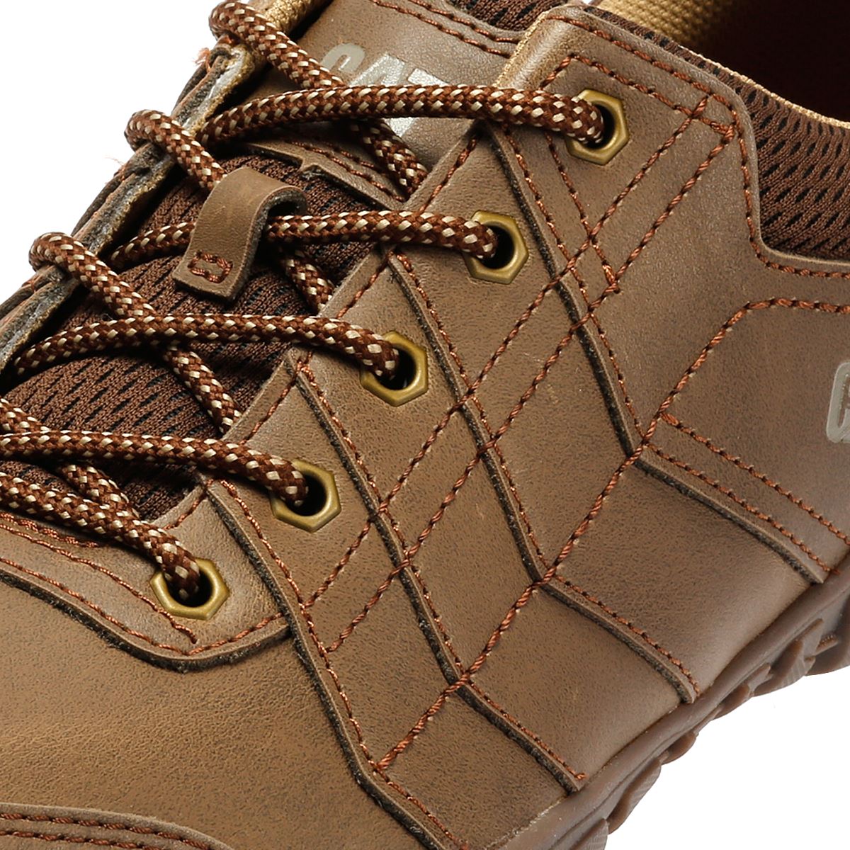 Caterpillar Instruct Wildleder Herren Schnürschuhe In Beige