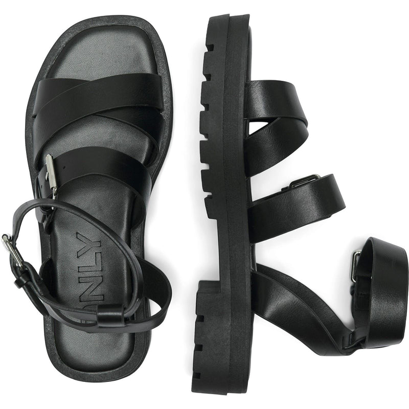 ONLY MELODY 1 Synthetik Damen Schwarze Farbe Sandalen