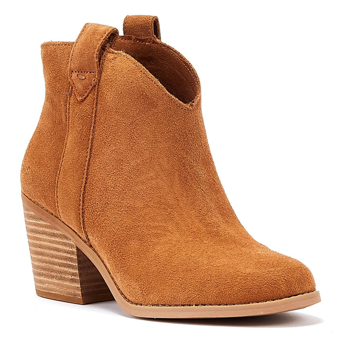 TOMS Konstanze Wildleder Damen Stiefel In Tan