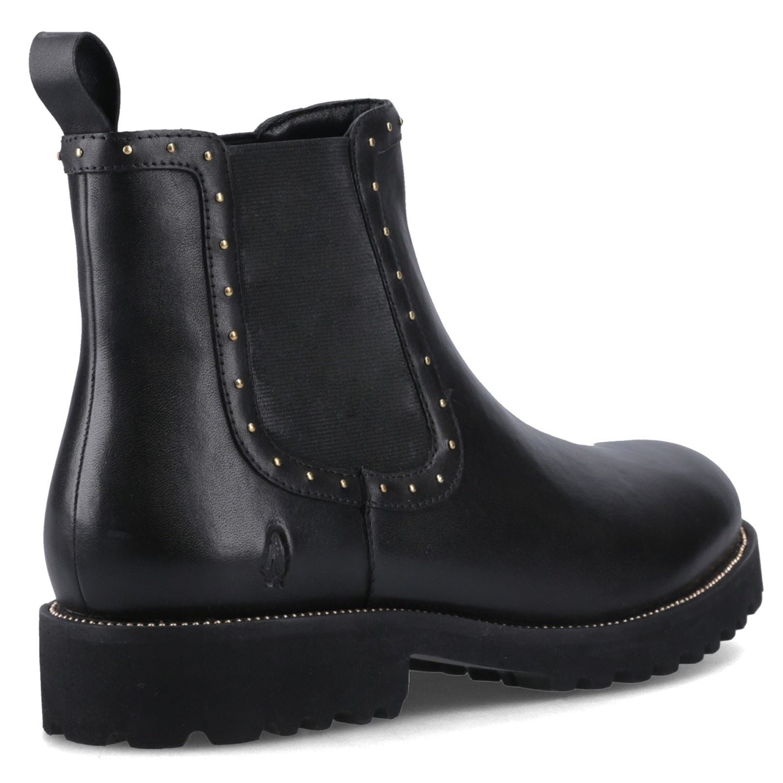 Hush Puppies Gwyneth Damen Chelsea Stiefel aus schwarzem Leder