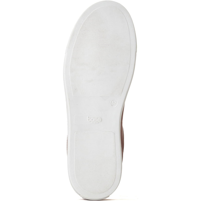 Base London Tucker Leder Herren Sneaker In Verbranntem Braun